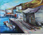 A Slice of Life at Trout River, Oil on Canvas